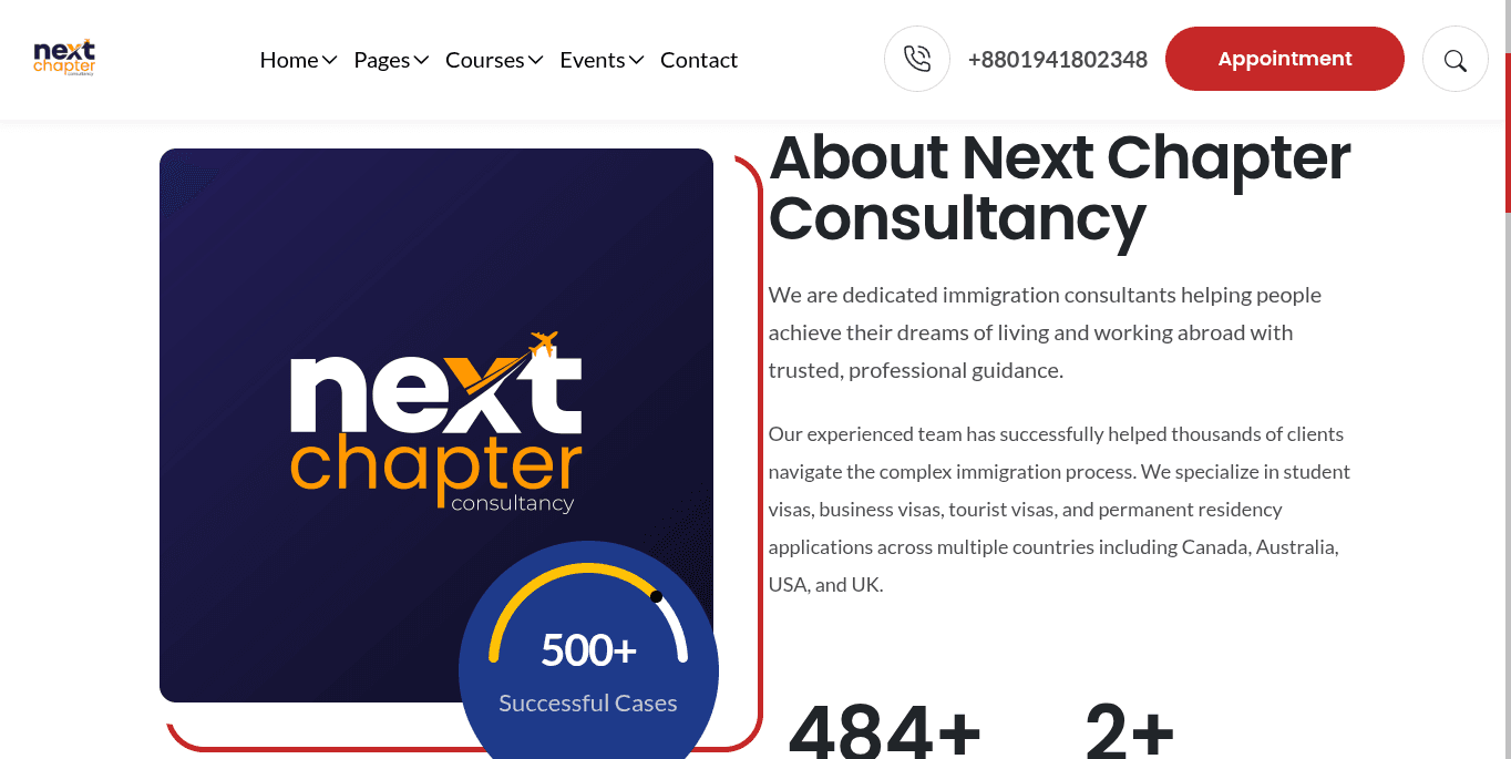 Next Chapter Consultency Full Website in Laravel — image 1